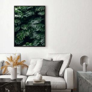 Πίνακας, κοντινό πλάνο ενός πράσινου φυτού με πολλά φύλλα