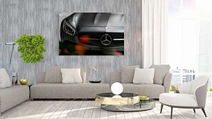 Πίνακας, κοντινό πλάνο ενός σπορ αυτοκινήτου mercedes