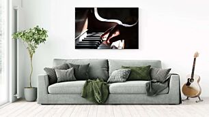 Πίνακας, κοντινό πλάνο ατόμου που παίζει πιάνο