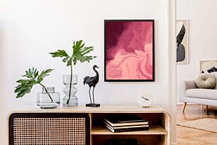 Πίνακας, κοντινό πλάνο ροζ και κόκκινου φόντου