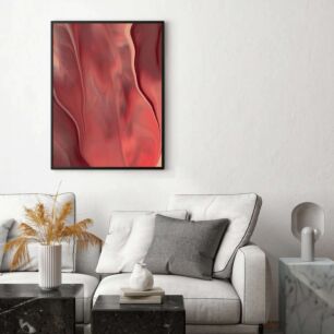 Πίνακας, κοντινό πλάνο μιας κόκκινης και ροζ ουσίας
