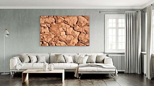 Πίνακας, κοντινό πλάνο ενός τοίχου βράχου με βρωμιά πάνω του