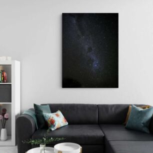 Πίνακας, ένας σκοτεινός ουρανός γεμάτος με πολλά αστέρια