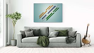 Πίνακας, μια ομάδα διαφορετικών χρωμάτων μολυβιών που κάθονται το ένα δίπλα στο άλλο