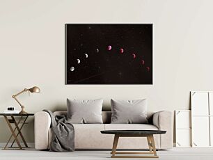 Πίνακας, μια γραμμή πλανητών στον νυχτερινό ουρανό
