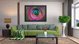 Πίνακας, μια πολύχρωμη εικόνα ενός κυκλικού αντικειμένου