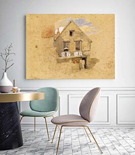 Πίνακας, ένας πίνακας ενός σπιτιού με πολλά σημάδια πάνω του