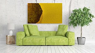 Πίνακας, ένα κομμάτι ξύλου που είναι κίτρινο και καφέ