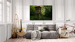 Πίνακας, μια ψηλή ξύλινη κατασκευή που κάθεται στη μέση ενός δάσους