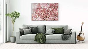 Πίνακας, ένα δέντρο γεμάτο με πολλά ροζ λουλούδια