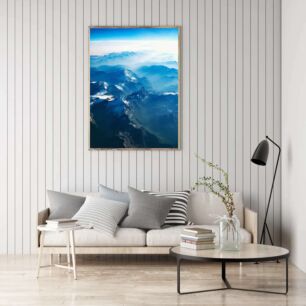 Πίνακας, θέα μιας οροσειράς από αεροπλάνο
