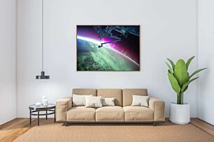 Πίνακας, άποψη του σέλας από τον διεθνή διαστημικό σταθμό