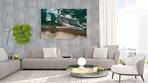 Πίνακας, μια εναέρια άποψη παραλίας και ωκεανού