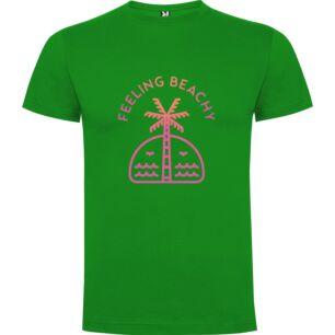 Palm Beach Vibes Tshirt σε χρώμα Πράσινο Small