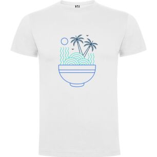 Palm Bowl Paradise Tshirt σε χρώμα Λευκό Small
