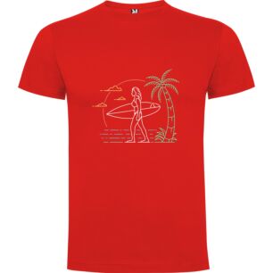 Palm Breeze Surfer Tshirt