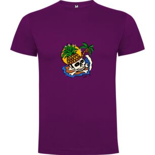 Palm Skull Paradise Tshirt σε χρώμα Μωβ XXXLarge(3XL)