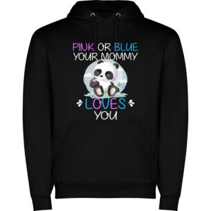 Panda Love in Colors Φούτερ με κουκούλα