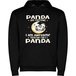 Pandas in Lunar Bliss Φούτερ με κουκούλα