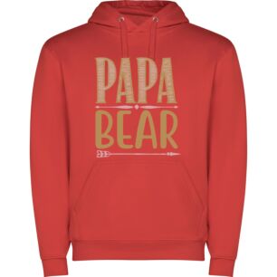 Papa Bear's Chic Sign Φούτερ με κουκούλα