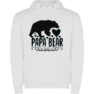 Papa Bear's Monochrome Memories Φούτερ με κουκούλα