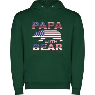 Papa Bear's Patriotic Pride Φούτερ με κουκούλα