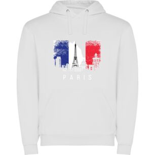 Parisian Icon: Eiffel Majesty Φούτερ με κουκούλα σε χρώμα Λευκό 11-12 ετών