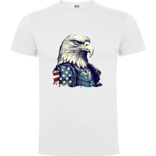 Patriotic Eagle Emblem Tshirt σε χρώμα Λευκό Large