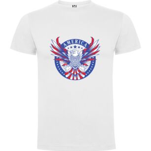 Patriotic Eagle Emblem Tshirt σε χρώμα Λευκό Medium