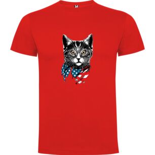 Patriotic Feline Fashion Tshirt