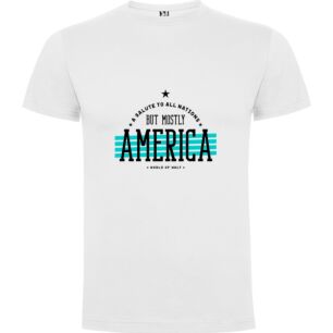 Patriotic Masterpiece: Americanoize Tshirt σε χρώμα Λευκό 5-6 ετών