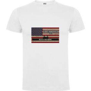Patriotic Military Flags Tshirt σε χρώμα Λευκό 3-4 ετών