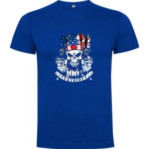 Patriotic Skull Art Tshirt