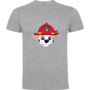 Paw Fire Mascot Illustration Tshirt σε χρώμα Γκρι 3-4 ετών