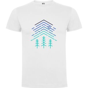 Petrified Pines Mountain Art Tshirt σε χρώμα Λευκό Small
