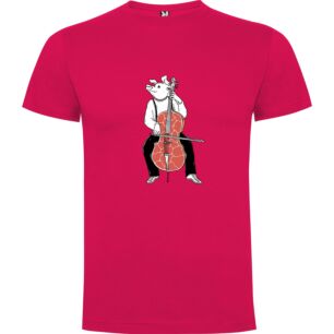 Piggy Cellist in Tux Tshirt