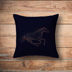 Μαξιλάρι Art Black Horse