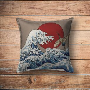 Μαξιλάρι Art Abstract Sloth Ocean Waves