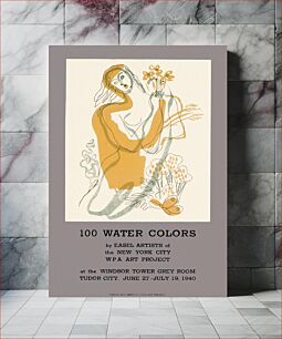 Πίνακας, 100 Water Colors show, WPA Art Project poster 1940
