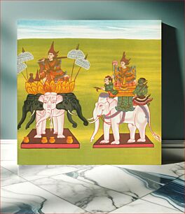 Πίνακας, 11. Lord of Five White Elephants (Ngázíshin nat) and 12