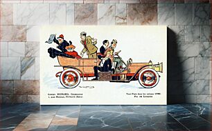 Πίνακας, 1911 advertisement for the Unic cars (drawing by Daniel de Losques (fr))