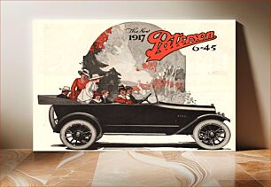 Πίνακας, 1917 Paterson 6-45 Touring Car ad. The Paterson was built in Flint, Michigan from 1908 until 1923