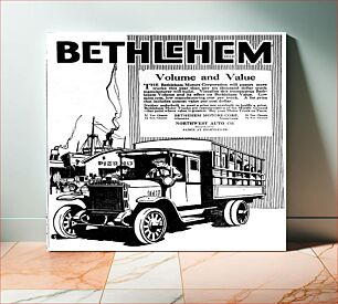 Πίνακας, 1920 Oregon newspaper ad for Bethlehem Trucks