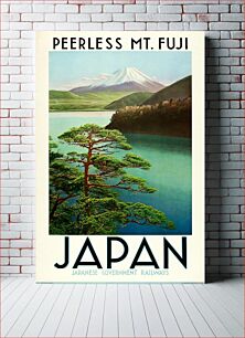 Πίνακας, 1930s Japan Travel Poster - "Peerless Mt. Fuji". Japanese Government Railways