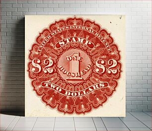 Πίνακας, $2 Beer revenue stamp proof single