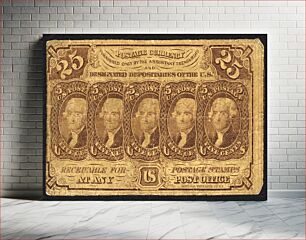 Πίνακας, 25c Thomas Jefferson postage currency