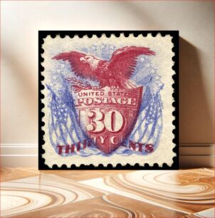 Πίνακας, 30c Shield, Eagle and Flags re-issue single