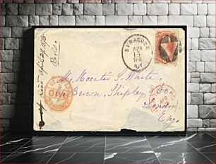 Πίνακας, 6c Abraham Lincoln with Syracuse, NY Masonic trowel on cover