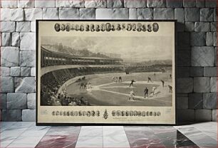Πίνακας, A baseball match / Hy. Sandham, Boston 1894