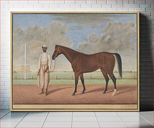 Πίνακας, A Bay Racehorse with a Groom